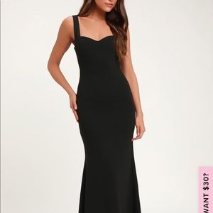 Lulus Sweetest Thing Black Maxi Dress
